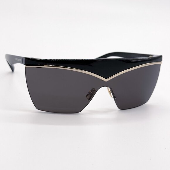 NEW SAINT LAURENT SL 614 MASK 001 BLACK SL614 MASK 001 WOMEN SUNGLASSES - Picture 10 of 15